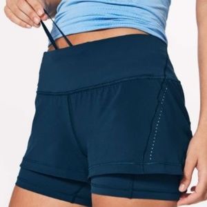 lululemon Break Free Shorts, 2.5", Night Tide